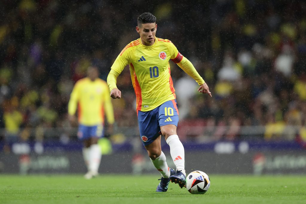 James Rodríguez con a Selección Colombia ante Rumania. Foto: Gonzalo Arroyo Moreno/Getty Images.