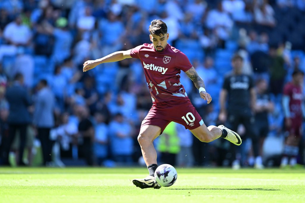 Lucas Paquetá con el West Ham. (Photo by Michael Regan/Getty Images)