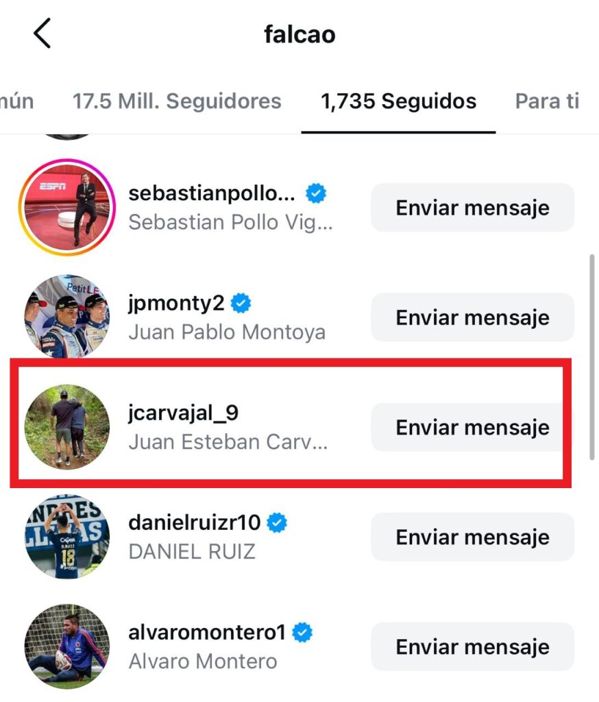 Falcao sigue a Carvajal en Instagram. (Foto: Instagram / @falcao)