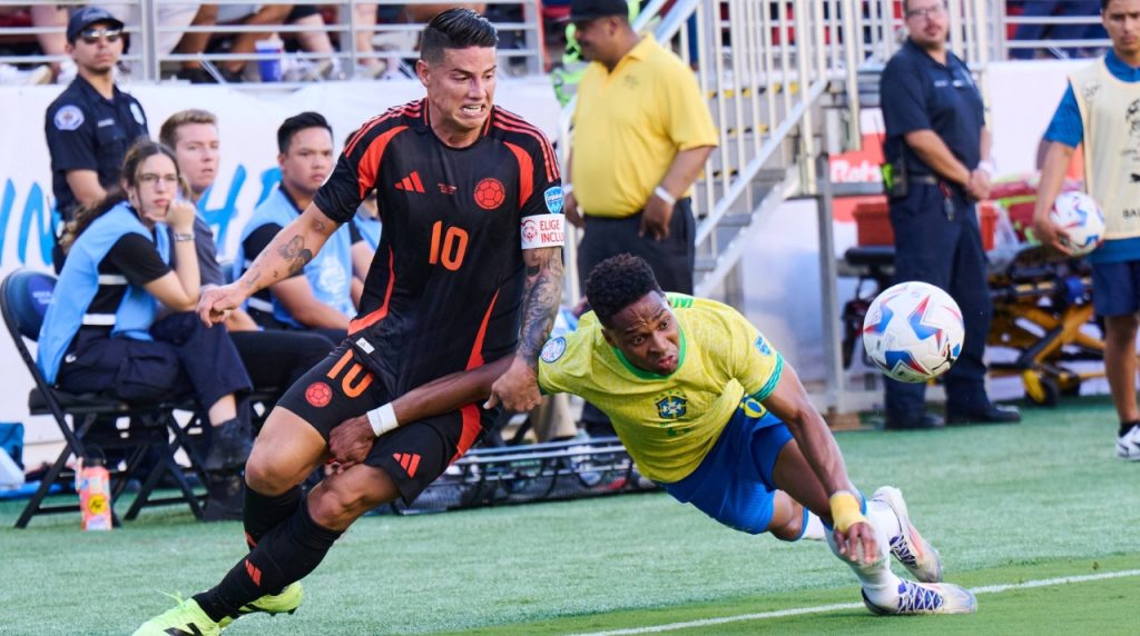 James jugó 81 minutos contra Brasil. (Foto: Imago)